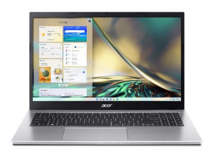Лаптоп Acer Aspire 3, A315-59-53AA, Intel Core i5 1235U (up to 4.4GHz, 12MB), 15.6" FHD (1920x1080) IPS SlimBezel AG, 16GB DDR4 (2x8GB), 512GB SSD PCIe, Intel UMA Graphics, Cam&Mic, 802.11ac + BT, No OS, Silver