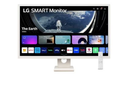 Монитор LG 32SR50F-W, 31.5" IPS Smart webOS23, Anti-Glare, 8ms, 1200:1, 250cd/m, sRGB 99%, FHD 1920x1080, HDR 10, HDMI, USB, Wi-Fi B/in, AirPlay 2,  Speacers 5W x 2, Tilt, White