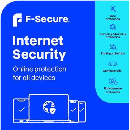 F-Secure Internet Security 1Y/10U, E-deal
