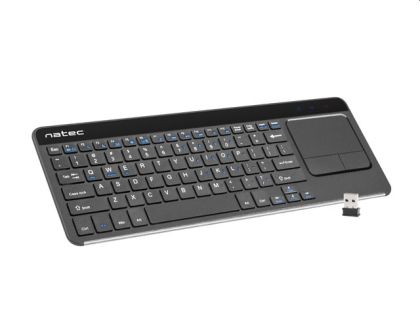 Клавиатура Natec wireless keyboard Turbot slim touch pad x-scissors us layout