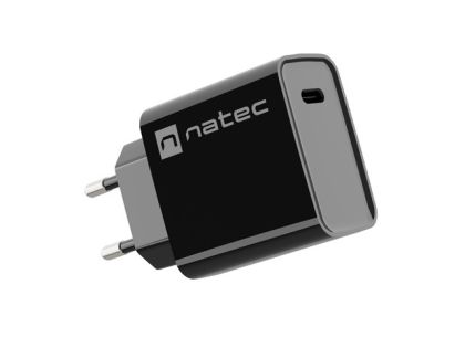 Адаптер Natec USB Charger Ribera 1X USB-C 20W, Black