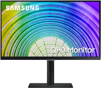 Монитор Samsung 24A600 , 23.8" IPS LED, 75 Hz, 4 ms GTG, 2560x1440, 300 cd/m2, 1000:1, HDR 10, AMD FreeSync, Eye Saver, Flicker Free, USB Type C, Display Port 1.2, HDMI 1.4, 178°/178°, Black