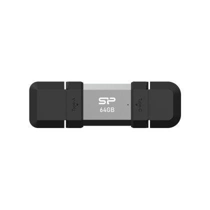USB памет Silicon Power C51 64GB, USB-А и USB Type-C (USB 3.2 Gen 1)