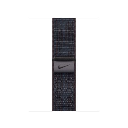 Каишка за часовник Apple Watch 40mm Nike Sport Loop: Black/Blue Nike Sport Loop
