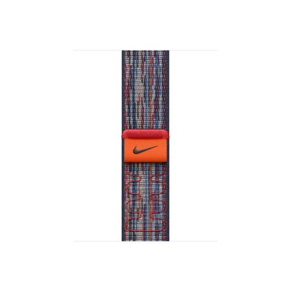 Каишка за часовник Apple Watch 42mm Nike Sport Loop: Blue/Red Nike Sport Loop