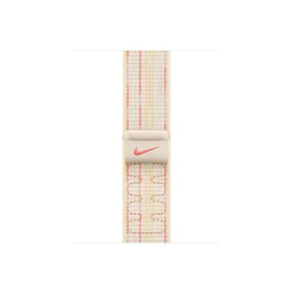 Каишка за часовник Apple Watch 42mm Nike Sport Loop: Starlight/Pink Nike Sport Loop