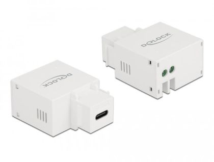 Модул Delock, USB-C порт за зареждане, За монтаж на панел Keystone