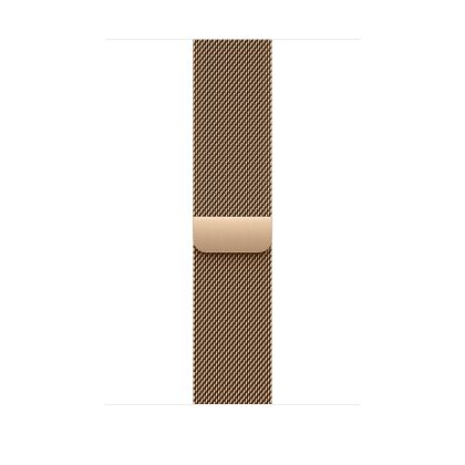 Каишка за часовник Apple Watch 46mm Milanese Loop: Gold Milanese Loop - S/M
