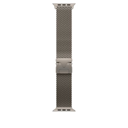 Каишка за часовник Apple Watch 49mm Milanese Loop: Natural Titanium Milanese Loop - Small