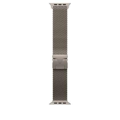 Каишка за часовник Apple Watch 49mm Milanese Loop: Natural Titanium Milanese Loop - Large