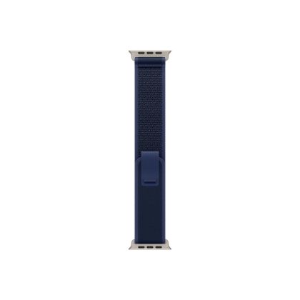 Каишка за часовник Apple Watch 49mm Loop: Blue Trail Loop - S/M - Natural Titanium Finish