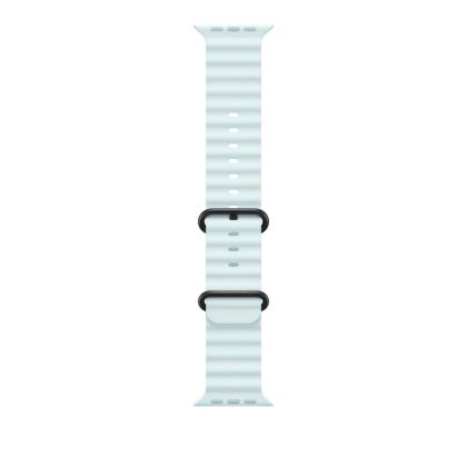 Каишка за часовник Apple Watch 49mm Band: Ice Blue Ocean Band - Black Titanium Finish
