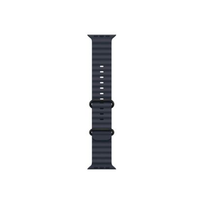 Каишка за часовник Apple Watch 49mm Band: Navy Ocean Band - Black Titanium Finish