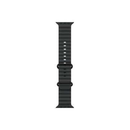 Каишка за часовник Apple Watch 49mm Band: Black Ocean Band - Black Titanium Finish