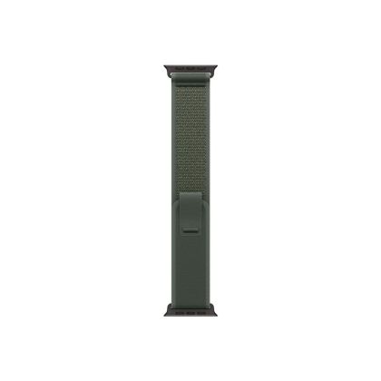 Каишка за часовник Apple Watch 49mm Loop: Green Trail Loop - M/L - Black Titanium Finish