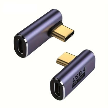 Adapter USB C-C, M/F, Angled, 40Gbps QC100W 962218