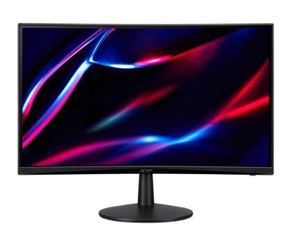 Монитор Acer Nitro ED240QS3bmiipx, 23.6" Curved 1500R, VA, Anti-Glare, FHD 1920x1080, ZeroFrame, FreeSync Premium, 180Hz, 1ms, 100M:1, 250 cd/m2, 1xDP, 2xHDMI, HDR ready, Speakers 2Wx2, Audio in/out, VESA, Tilt, Acer Display Widget, Black + Acer Nitro ED2