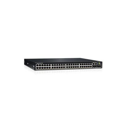 Комутатор Dell EMC PowerSwitch N3248P-ON, 48x1G, 4x10G SFP+, 2x100G QSFP28, PoE 30W, 1xAC PSU, IO/PS, OS6, Lifetime Limited Hardware Warranty