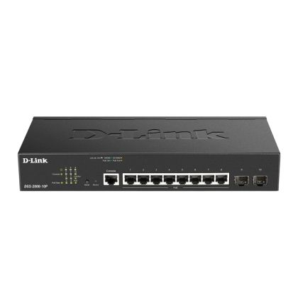 Комутатор D-Link 8-port Gbit PoE Managed Switch incl. 2x SFP
