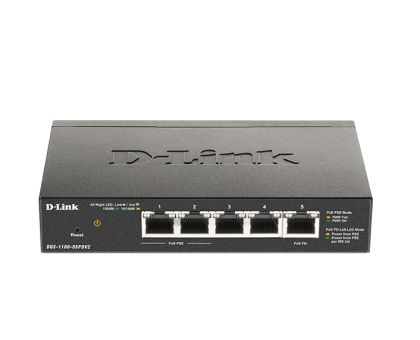 Комутатор D-Link 5-Port Gigabit PoE Smart Managed Switch with 1 PD port
