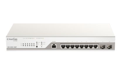 Комутатор D-Link 10-Port Gigabit PoE+ Nuclias Smart Managed Switch including 2x SFP Ports (With 1 Year License)