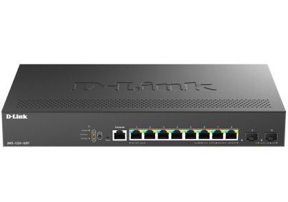 Комутатор D-Link 8-Port 2.5G Base-T PoE and 2-port 10G SFP+ Smart Managed Switch