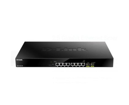 Комутатор D-Link 8-Port 2.5G Base-T PoE and 2-port 10G SFP+ Smart Managed Switch