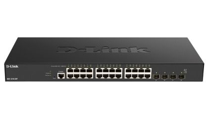 Комутатор D-Link 24x10G Base-T ports + 4x10G/25G SFP28 ports Smart Managed Switch