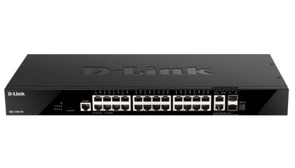 Комутатор D-Link 24 ports GE + 2 10GE ports + 2 SFP+ Smart Managed Switch
