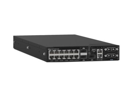 Комутатор Dell EMC Switch S4112T, 12 x 10GBaseT, 3 x 100GbE QSFP28, IO to PSU, 2 x AC PSU, OS10, STOCK Smart Value, 1Yr PS NBD, 210-AOYW
