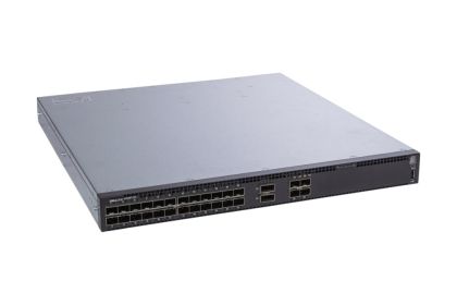 Комутатор Dell EMC Switch S4128F-ON, 1U, PHY-less, 28 x 10GbE SFP+, 2 x QSFP28, IO to PSU, 2 PSU, OS10, 1Yr PS NBD, 210-ALSY