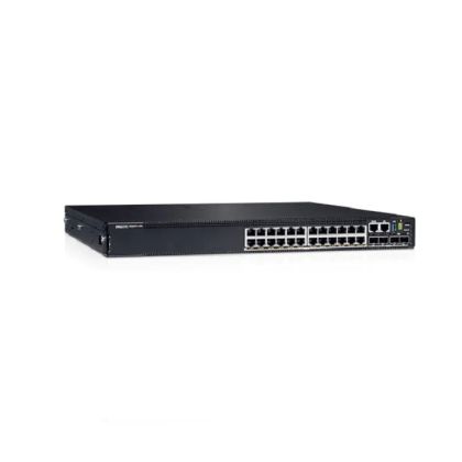 Комутатор Dell EMC PowerSwitch N2224PX-ON, 24x1/2.5G, PoE 30W/60W, 4x25G, 2x40G Stacking, 1xAC PSU, IO/PS airflow, OS6, Lifetime Limited Hardware Warranty