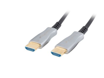 Кабел Lanberg HDMI M/M v2.0 cable 20m optical black aoc