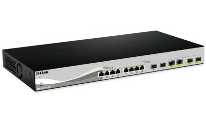 Комутатор D-Link 12 Port switch including 8x10G ports & 4xSFP