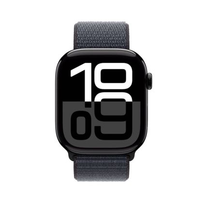 Часовник Apple Watch S10 Cellular 46mm Jet Black Alu Case with Ink Sport Loop