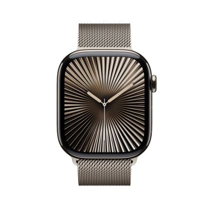 Часовник Apple Watch S10 Cellular 46mm Natural Titanium Case with Natural Milanese Loop - S/M