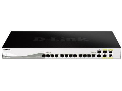 Комутатор D-Link 16 Port switch including 12x10G ports, 2xSFP & 2xSFP/Combo