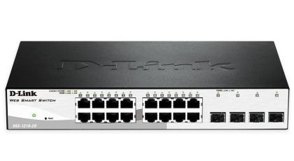 Комутатор D-Link 16 10/100/1000 Base-T port with 4 x 1000Base-T /SFP ports