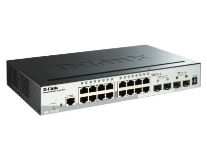 Комутатор D-Link 20-Port Gigabit Stackable SmartPro Switch including 2 SFP ports and 2 x 10G SFP+ ports