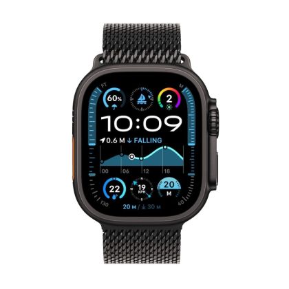 Часовник Apple Watch Ultra2 v2 Cellular 49mm Black Titanium Case with Black Titanium Milanese Loop - S