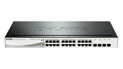 Комутатор D-Link 24 PoE 10/100/1000 Base-T port + 4 SFP