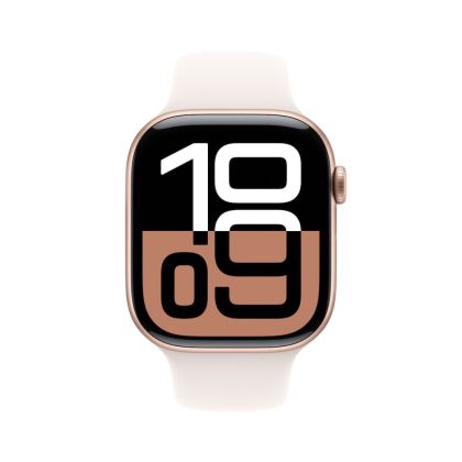 Часовник Apple Watch S10 Cellular 42mm Rose Gold Alu Case with Light Blush Sport Band - M/L