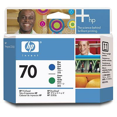 Консуматив HP 70 Blue and Green Printhead