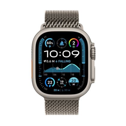 Часовник Apple Watch Ultra2 v2 Cellular 49mm Natural Titanium Case with Natural Titanium Milanese Loop - M