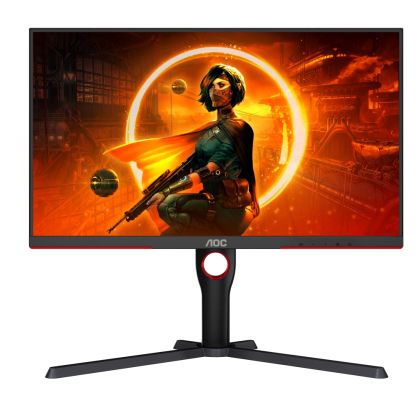 Монитор AOC Q27G3XMN/BK, 27" VA Backlight type MiniLED, 2560x1440@180Hz, 1ms GtG, 1000cd/m2, 3000:1, DCR 80M:1, Adaptive Sync, FlickerFree, Low Blue Light, Tilt, Height Adjust, Pivot, Swivel, 2xHDMI, DP