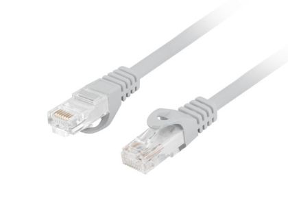 Кабел Lanberg patchcord CAT.6 utp lszh cu 0.25m grey fluke passed
