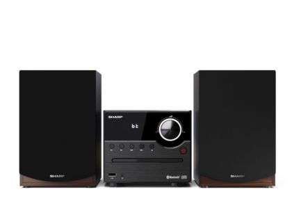 Аудио система Sharp Audio Systems XL-B512(BR), HI-FI MICRO SYSTEM, 45W total max power output, FM PLL tuner, Bluetooth v5.0, CD player, USB playback, 3.5mm Aux-in / line-in, wooden speaker, Brown