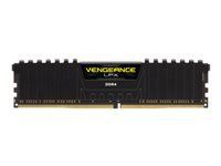 CORSAIR 16GB DDR4 3000MHz 288 DIMM unbuffered 16-20-20-38 Vengeance LPX Black Heat Spreader 1.35V XMP2.0
