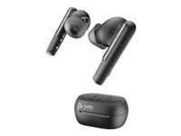HP Poly Voyager Free 60+ UC Carbon Black Earbuds +BT700 USB-C Adapter +Touchscreen Charge Case