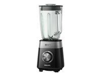 PHILIPS Blender Philips white 800W 1.5 L glass jar black